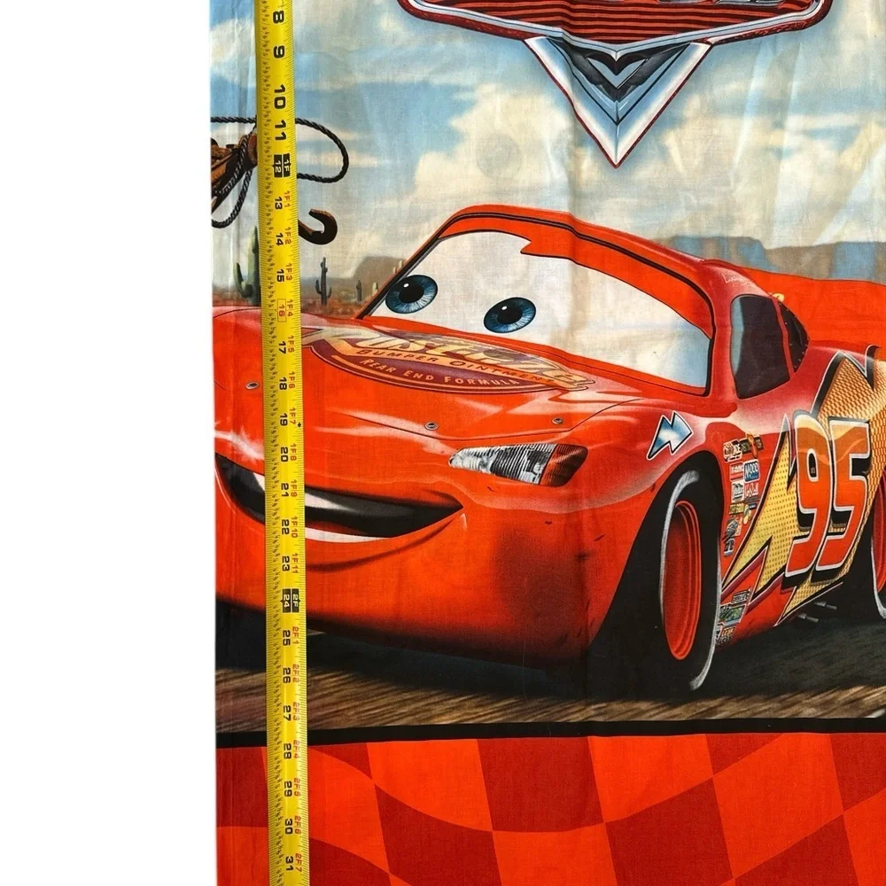 Cars King Size Pillowcase Double Sided Mater and Lightning McQueen Pixar